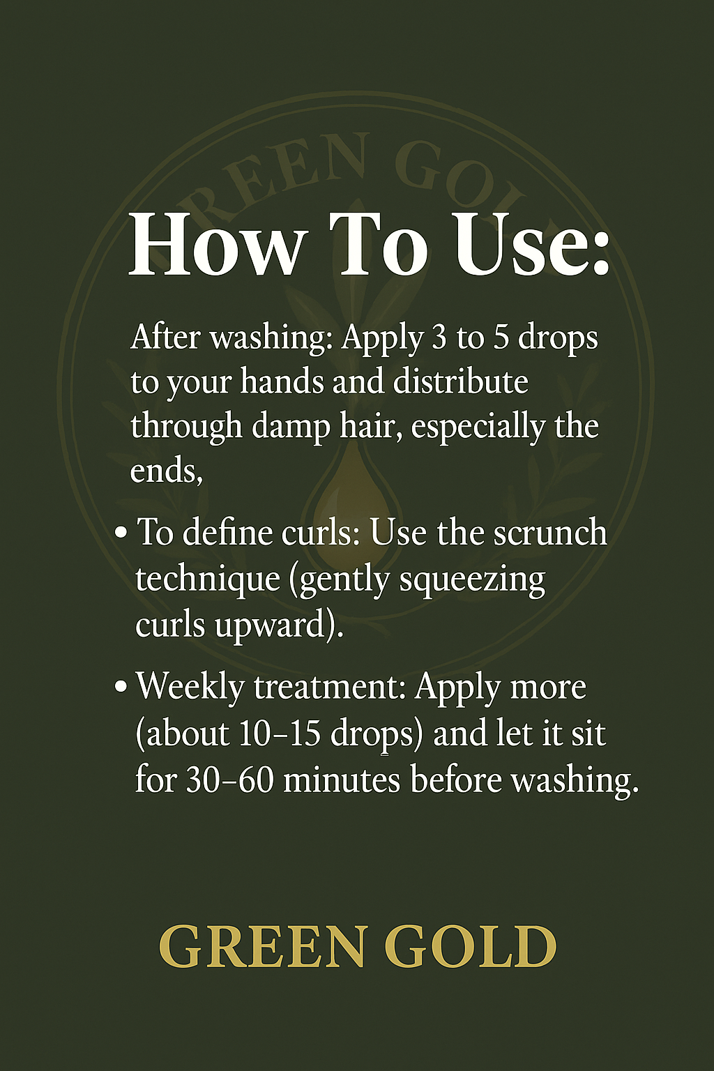 Golden Curls Oil